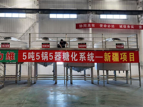 临高精酿啤酒设备厂—5吨精酿啤酒设备—新疆项目